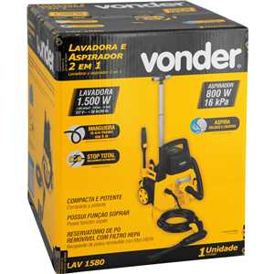 Lavadora e aspirador 2 em 1, LAV 1580, 127 V~, VONDER