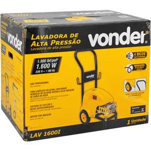 Lavadora de alta pressão LAV 1600I, 1.300 lbf/pol², 220 V~, VONDER