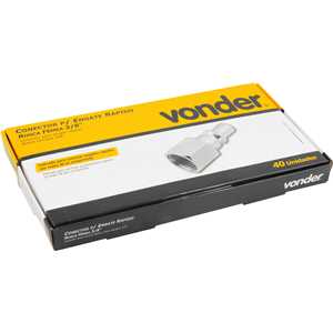 Conector/racord de 1/4", com rosca fêmea 3/8" NPT, VONDER