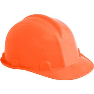 Capacete laranja, com aba frontal, VONDER