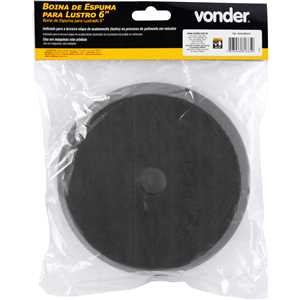 Boina de espuma para lustro 6", para politriz roto-orbital, VONDER