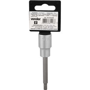 Soquete multidentado, longo, com encaixe de 1/2", M6, VONDER