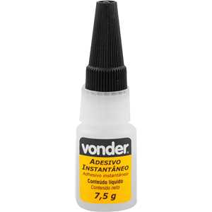 Adesivo instantâneo cianoacrilato, 7,5 g, blister, VONDER
