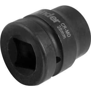 Soquete sextavado de impacto, encaixe de 1" x 28,0 mm, VONDER