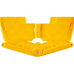 Banqueta plástica dobrável, amarela, altura 220 mm, VONDER