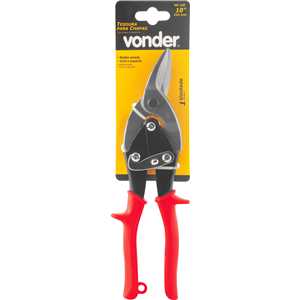 Tesoura 10", para chapas, modelo aviação, corte à esquerda, VD 10E, VONDER