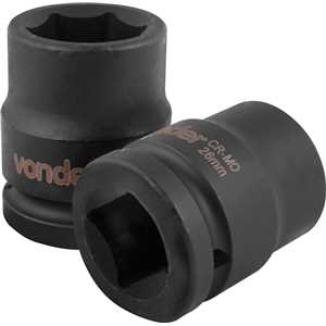 Soquete sextavado de impacto, encaixe de 3/4" x 26,0 mm, VONDER