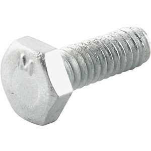 Parafuso sextavado zincado 1/4" x 3/4", UNC, rosca total, VONDER