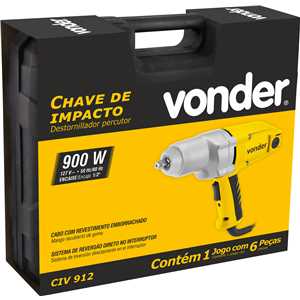 Chave de impacto com encaixe de 1/2", CIV 912, 900 W 127 V~, VONDER