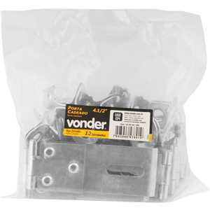 Porta cadeado zincado 4.1/2" - 114,3 mm, VONDER