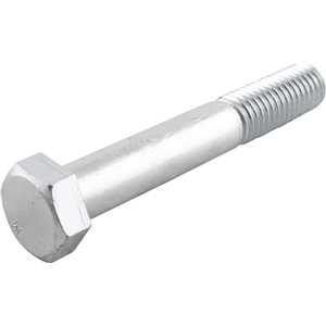 Parafuso sextavado zincado 5/8" x 4", UNC, rosca parcial, VONDER