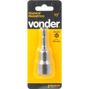 Soquete sextavado magnético 1/2" VONDER
