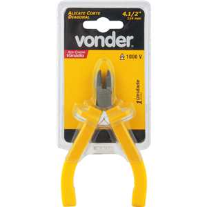 Alicate corte diagonal 4.1/2", com isolação até 1.000 V, VONDER