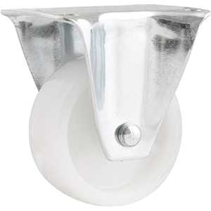 Rodízio fixo industrial leve 2", de nylon, branco, VONDER