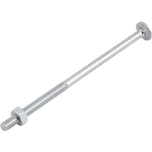 Parafuso francês zincado, 1/4" x 5", com porca, VONDER