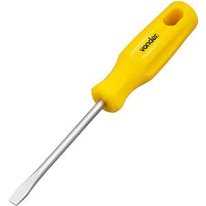 Chave de fenda 1/4" x 4", aço cromo vanádio, com ponta magnetizada, VONDER