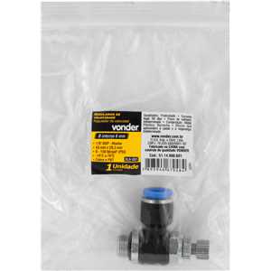 Regulador de velocidade, 6 mm, rosca 1/8" BSP, VONDER