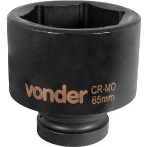 Soquete sextavado de impacto, encaixe de 1" x 65,0 mm, VONDER