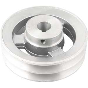 Polia de alumínio 2 canais, perfil A, 120 mm com furo de 3/4" - 19,1 mm, VONDER