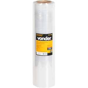 Filme stretch 500 mm x 260 m, 25 micra, rolo com aproximadamente 3,5 kg, VONDER
