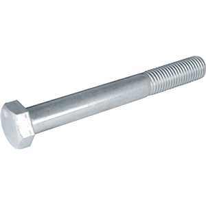 Parafuso sextavado zincado 7/8" x 7", UNC, rosca parcial, VONDER