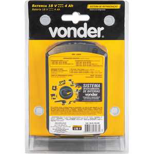 Bateria 18 V, íons de lítio, linha intercambiável, 4 Ah, IBV 1804 VONDER