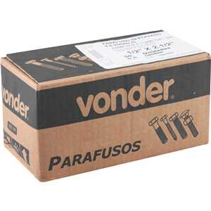 Parafuso sextavado 8.8 (GRAU 5), 1/2" x 2.1/2", UNC, VONDER
