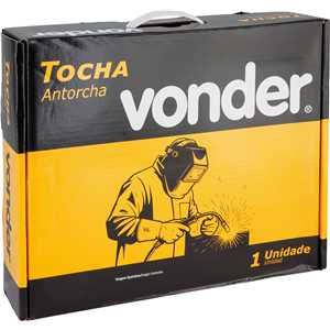 Tocha TIG 200 A TTV 213, com engate rápido de 13 mm, com válvula, 4 metros, VONDER