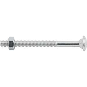 Parafuso francês zincado, 1/4" x 3", com porca, VONDER