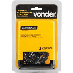 Corrente para motosserra com sabre de 12'', V38P13SQ, VONDER