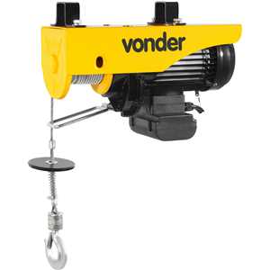 Guincho elétrico para 0,3 tonelada (0,3 tf) / 0,6 tonelada (0,6 tf) GEV 600 127 V~ VONDER
