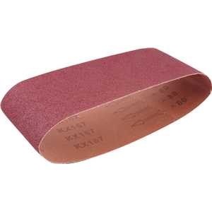 Cinta de lixa 100,0 mm x 610,0 mm, G 80, embalagem com 10 peças, VONDER