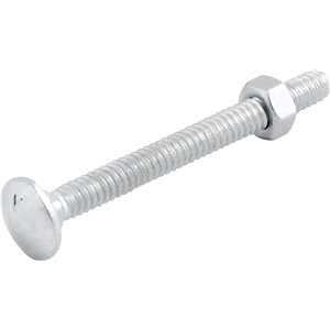 Parafuso francês zincado, 3/16" x 2", com porca, VONDER