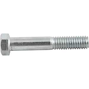 Parafuso sextavado zincado 7/16" x 2.1/2", UNC, rosca parcial, VONDER