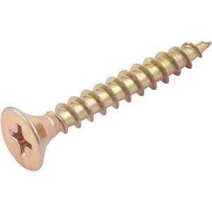 Parafuso madeira chipboard, cabeça chata, fenda cruzada/phillips, 5,0 mm x 35,0 mm, VONDER