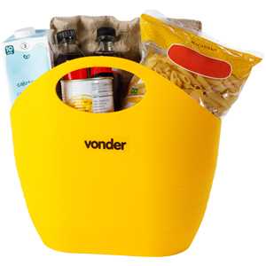 Bolsa plástica multiuso, 8,5 litros, amarela, VONDER