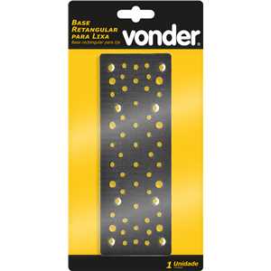 Suporte/base retangular para lixa, para lixadeira roto-orbital LOV 352B, VONDER