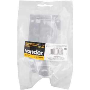 Fecho chato com porta-cadeado 5" - 127 mm, zincado, encartelado, VONDER