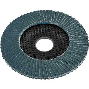 Flap-disc, disco de desbaste/acabamento, 4.1/2" - 115 mm, cônico, grão 80, VONDER