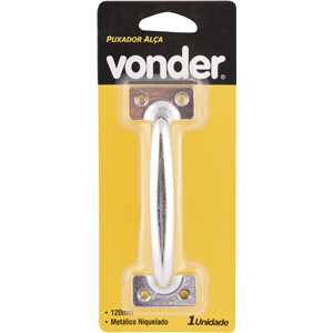 Puxador tipo alça, 120 mm, VONDER