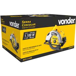 Serra circular 7.1/4"1 1.100 W, SCV 1100, 127 V~ VONDER
