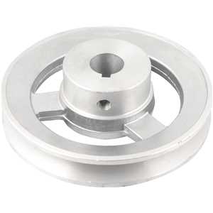 Polia de alumínio 1 canal, perfil A, 120 mm com furo de 3/4" - 19,1 mm, VONDER