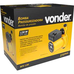 Bomba pressurizadora de 120 W, 127 V~, BPV 120 VONDER