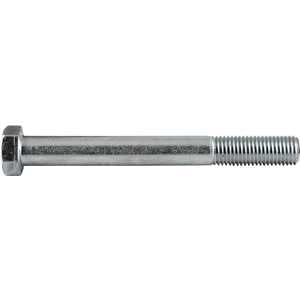 Parafuso sextavado zincado 7/8" x 8", UNC, rosca parcial, VONDER