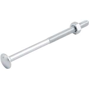 Parafuso francês zincado, 1/4" x 4", com porca, VONDER