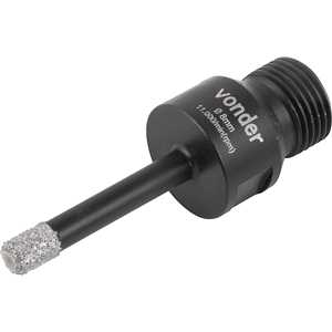 Serra copo diamantada, 8 mm, para esmerilhadeira, VONDER