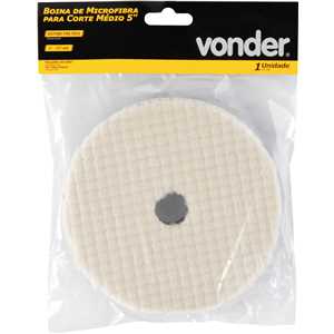 Boina de microfibra para corte médio 5", para politriz roto-orbital, VONDER