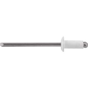 Rebite de repuxo 4,0 mm x 12,0 mm, branco, 412, caixa com 1.000 peças VONDER