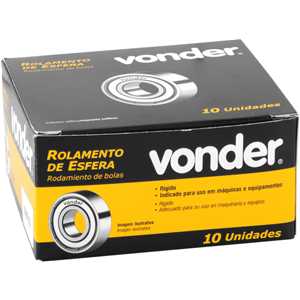 Rolamento rígido de esfera, 6300-ZZ, VONDER