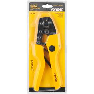 Alicate prensa terminais, tubular, 0,5 mm² a 6,0 mm²,  AP 054, VONDER